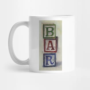 Bar Wooden Blocks Mug